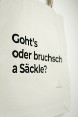 Säckle "Goht's odr Bruchsch a Säckle?"
